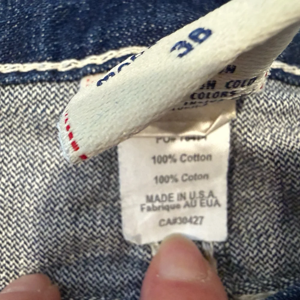 Men’s True Religion Jeans, Straight‎ Leg, Size 36 Made In USA